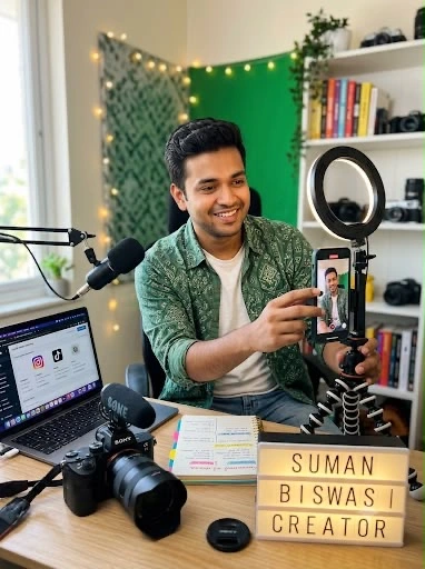Creative work by Suman Biswas — content creation