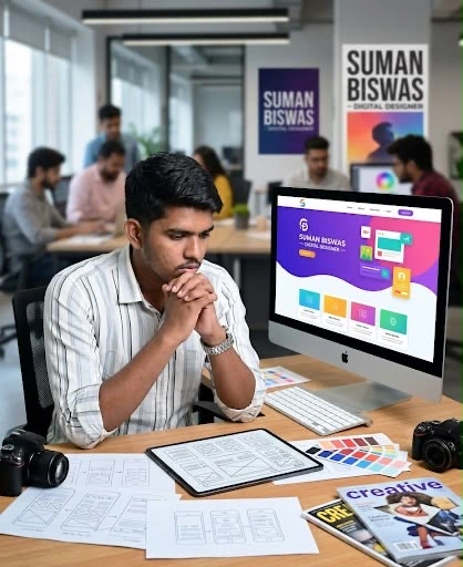 Creative work by Suman Biswas — web design