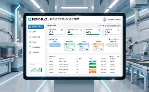 Production Tracking System project preview